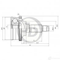 ШРУС JD 1420590961 JCT0017A L5 WYE7