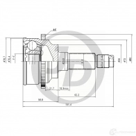 ШРУС JD 1420590963 DCF BD JCT0019A