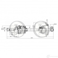Вал приводной JD 3PH48 3 1420590903 JCA0083