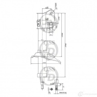 Стойка амортизатора JD 1420585580 JAS0182 E4PU X