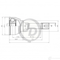 ШРУС JD 1420590983 OB 32M JCT0040