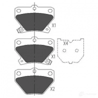 Тормозные колодки, комплект KAVO PARTS 8715616133111 kbp9013 2UD 5S 1767555 - Изображение 6