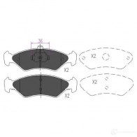 Тормозные колодки, комплект KAVO PARTS 871561615117 1767273 kbp4533 JWI X0BY