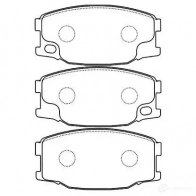 Тормозные колодки, комплект KAVO PARTS Z9H0 V5 1757491 bp5544 8715616034227