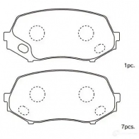 Тормозные колодки, комплект KAVO PARTS 65E R4 8715616186773 bp5557 160911623