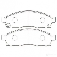 Тормозные колодки, комплект KAVO PARTS bp6631 PK1 SG1Y 1757632 8715616231442