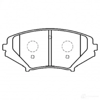 Тормозные колодки, комплект KAVO PARTS 8715616025300 1757419 bp4558 MFH1 ZW