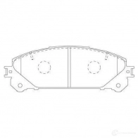 Тормозные колодки, комплект KAVO PARTS B KL0FG bp9140 8715616162685 1757838