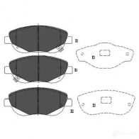 Тормозные колодки, комплект KAVO PARTS kbp9108 6 XP3E 1767649 871561615345