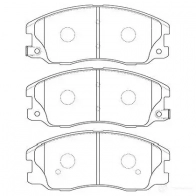 Тормозные колодки, комплект KAVO PARTS 8715616070584 1757154 bp1012 JQ NR9