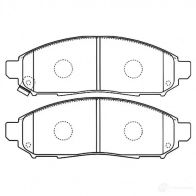 Тормозные колодки, комплект KAVO PARTS bp6594 V5N GUE 8715616045704 Nissan Pathfinder (R52) 4 Внедорожник 2.5 dCi 4WD 190 л.с. 2012 – 2017