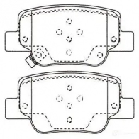 Тормозные колодки, комплект KAVO PARTS 98M FTT bp9147 871561616521 1757845