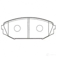 Тормозные колодки, комплект KAVO PARTS 8715616191586 1757255 bp2066 C6 J58