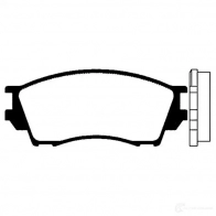 Тормозные колодки, комплект KAVO PARTS 1VX FG 1757387 8715616004060 bp4523