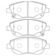 Тормозные колодки, комплект KAVO PARTS 7 WNSO 1757832 bp9133 8715616078634