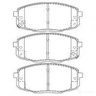 Тормозные колодки, комплект KAVO PARTS 1757299 E XMJ6P bp3043 871561616495