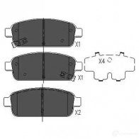 Тормозные колодки, комплект KAVO PARTS 1757164 8715616230711 bp1022 HM KGV