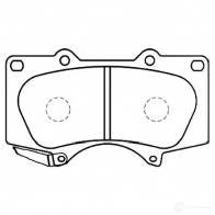 Тормозные колодки, комплект KAVO PARTS V4T YR 1757784 bp9084 8715616025485