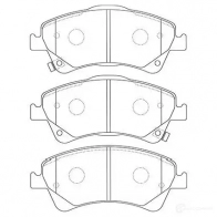 Тормозные колодки, комплект KAVO PARTS 1757827 bp9128 HL JKAUG 8715616072168