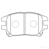 Тормозные колодки, комплект KAVO PARTS 1757810 8715616048347 bp9111 8X4 XY