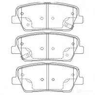 Тормозные колодки, комплект KAVO PARTS Hyundai Santa Fe (CM) 2 Кроссовер 8715616162678 KJN Y9M9 bp3039