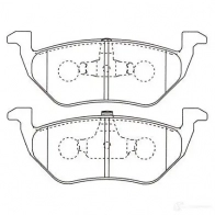 Тормозные колодки, комплект KAVO PARTS UOL6 AKR 871561616503 bp4578 1757438