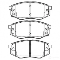 Тормозные колодки, комплект KAVO PARTS 8715616162722 bp4027 1757361 TAC CCI9
