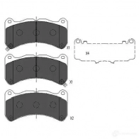 Тормозные колодки, комплект KAVO PARTS kbp9113 8715616166850 Lexus IS (XE20) 2 Седан 5.0 IS F (USE20) 423 л.с. 2007 – 2013 B 527OY