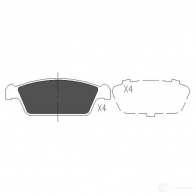 Тормозные колодки, комплект KAVO PARTS kbp8515 HVVC EB 871561615254 1767525