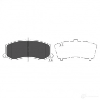 Тормозные колодки, комплект KAVO PARTS Suzuki Swift 871561615255 kbp8516 62VKJ JI