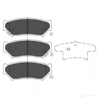 Тормозные колодки, комплект KAVO PARTS 8715616132916 1767515 kbp8505 5KN HF - Изображение 6