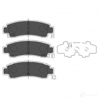 Тормозные колодки, комплект KAVO PARTS 1767412 871561615192 1 GYUFI kbp6546