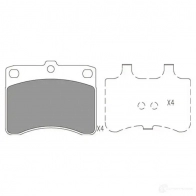 Тормозные колодки, комплект KAVO PARTS 1767080 kbp1516 8715616230896 Z N08UFT