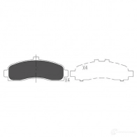 Тормозные колодки, комплект KAVO PARTS 1767371 8715616132671 NL FHC kbp6505