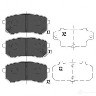 Тормозные колодки, комплект KAVO PARTS 8715616132268 kbp4005 1767217 0 QWBD8 - Изображение 6