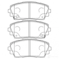Тормозные колодки, комплект KAVO PARTS 871561616497 9 KIKR bp3045 1757301