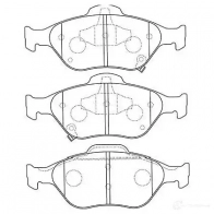 Тормозные колодки, комплект KAVO PARTS 8715616047494 bp9109 Toyota Vitz (XP90) 2 Хэтчбек 1.4 D 4D (NLP90) 90 л.с. 2005 – 2025 M8 YYN