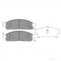Тормозные колодки, комплект KAVO PARTS 1219289355 8715616271974 bp5566 8R JJM1A