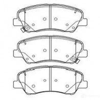 Тормозные колодки, комплект KAVO PARTS 1757364 bp4030 8715616260022 BU LV3
