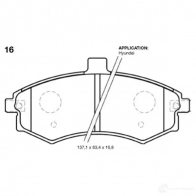 Тормозные колодки, комплект KAVO PARTS KO 6LZS1 bp3016 8715616025102 1757275