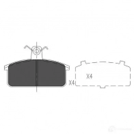 Тормозные колодки, комплект KAVO PARTS 871561615263 kbp8524 1767534 6JL DM - Изображение 6
