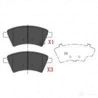 Тормозные колодки, комплект KAVO PARTS kbp8523 A44X4 I 871561615262 1767533 - Изображение 6