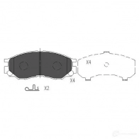 Тормозные колодки, комплект KAVO PARTS 7V B4HB8 1767323 kbp5508 8715616132503 - Изображение 6