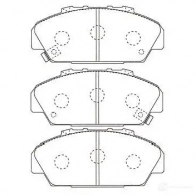 Тормозные колодки, комплект KAVO PARTS bp2018 LRA5 6 8715616003445 1757207