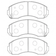 Тормозные колодки, комплект KAVO PARTS 8715616075350 1757354 5AIV KV bp4020