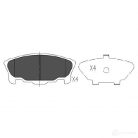 Тормозные колодки, комплект KAVO PARTS 9VAK SYV 1767071 871561615017 kbp1507