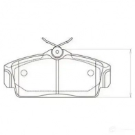 Тормозные колодки, комплект KAVO PARTS 8715616004787 ZED1 YY bp6535 1757541