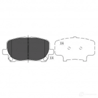 Тормозные колодки, комплект KAVO PARTS kbp9021 8715616133197 1767563 ZI1 N5