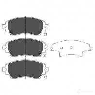 Тормозные колодки, комплект KAVO PARTS RD AH98 kbp9010 8715616133081 Toyota Corolla (E110) 8 Седан