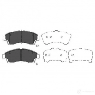 Тормозные колодки, комплект KAVO PARTS 0XE ZC2 871561615118 1767274 kbp4534